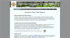 Desktop Screenshot of horsetownclearcreekpreserve.org